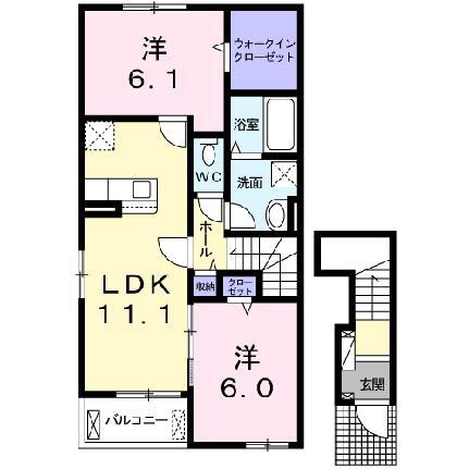 宮城県仙台市宮城野区岡田字前田 荒井駅 2LDK アパート 賃貸物件詳細
