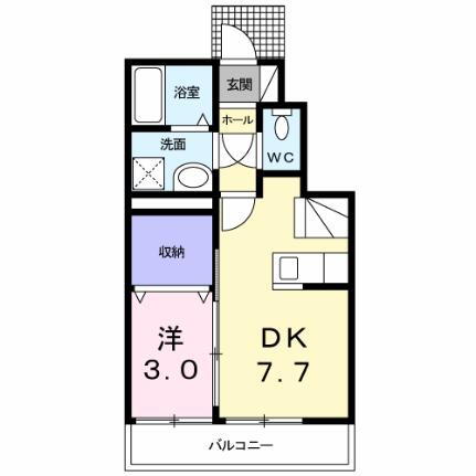 フローラ 1階 1DK 賃貸物件詳細