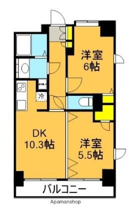 福島県郡山市桑野1丁目 郡山駅 2LDK マンション 賃貸物件詳細