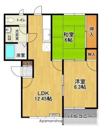 福島県郡山市芳賀1丁目 郡山駅 2LDK マンション 賃貸物件詳細