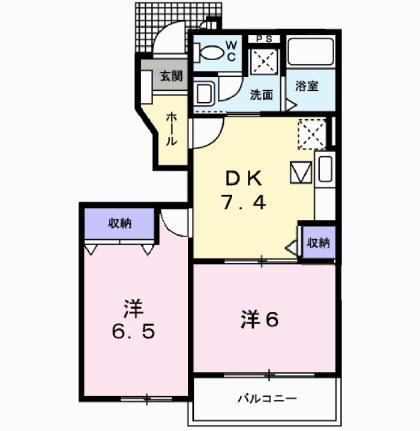 福島県郡山市日和田町字三河尻 日和田駅 2DK アパート 賃貸物件詳細