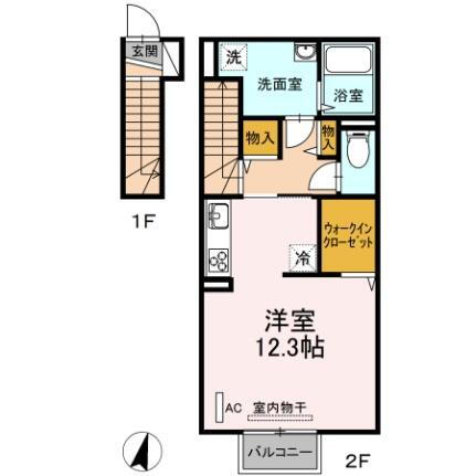 福島県郡山市日和田町字向山 郡山駅 ワンルーム アパート 賃貸物件詳細