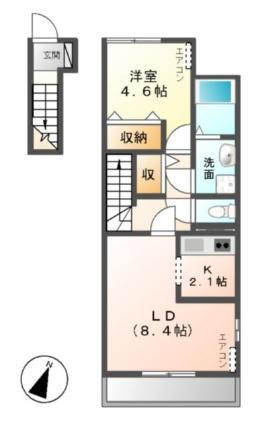 茨城県笠間市旭町 友部駅 1LDK アパート 賃貸物件詳細