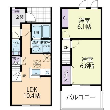 茨城県小美玉市大谷 羽鳥駅 2LDK アパート 賃貸物件詳細