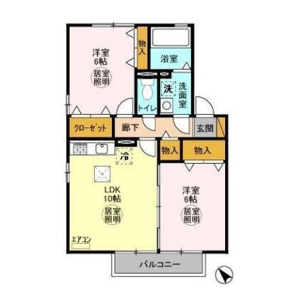 茨城県笠間市旭町 友部駅 2LDK アパート 賃貸物件詳細