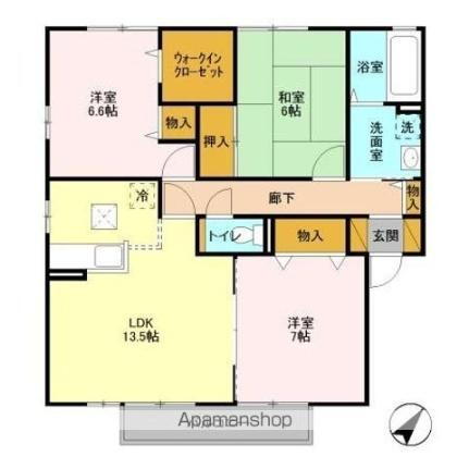 ローズガーデン・レジス　ＡＢＣＤ 1階 3LDK 賃貸物件詳細
