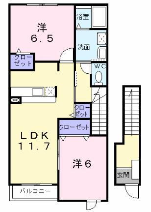 栃木県塩谷郡塩谷町大字大宮 矢板駅 2LDK アパート 賃貸物件詳細