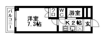 アンプルール　フェール　レーベン 2階 1K 賃貸物件詳細