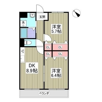 千葉県船橋市馬込町 馬込沢駅 2DK マンション 賃貸物件詳細