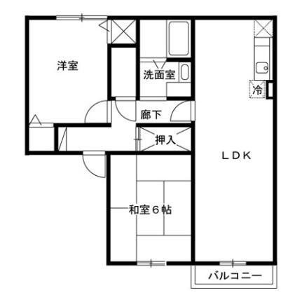 ピースハイツ 2階 2LDK 賃貸物件詳細
