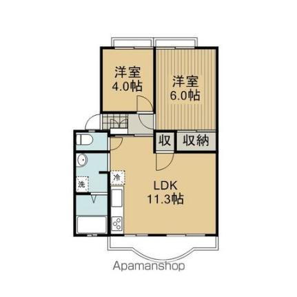 千葉県松戸市新松戸6丁目 新松戸駅 2LDK アパート 賃貸物件詳細