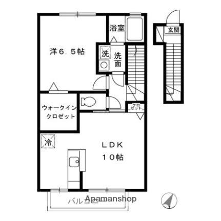 Ｎ・コート 2階 1LDK 賃貸物件詳細