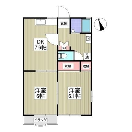 東京都昭島市宮沢町2丁目 昭島駅 2DK アパート 賃貸物件詳細