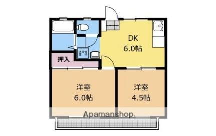 神奈川県相模原市中央区横山台1丁目 南橋本駅 2DK アパート 賃貸物件詳細