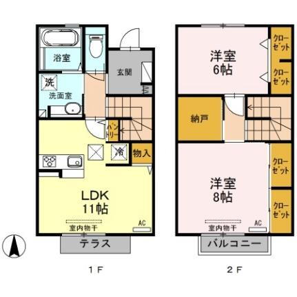 新潟県長岡市三ツ郷屋2丁目 長岡駅 2LDK アパート 賃貸物件詳細