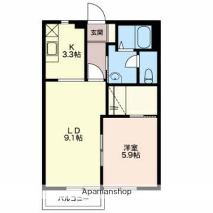 富山県富山市下堀 朝菜町駅 1LDK アパート 賃貸物件詳細