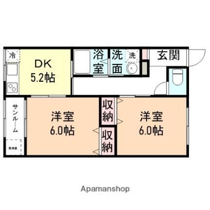 富山県高岡市野村 能町駅 2K アパート 賃貸物件詳細