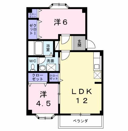 石川県野々市市扇が丘 馬替駅 2LDK アパート 賃貸物件詳細