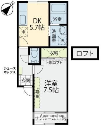 石川県金沢市長坂3丁目 金沢駅 1DK アパート 賃貸物件詳細
