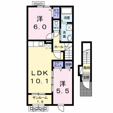 石川県かほく市指江 能瀬駅 2LDK アパート 賃貸物件詳細