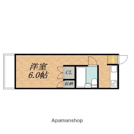 レジデンス城 2階 ワンルーム 賃貸物件詳細