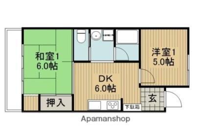 長野県岡谷市田中町3丁目 岡谷駅 2DK アパート 賃貸物件詳細