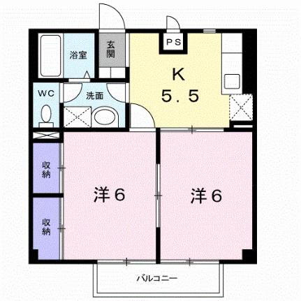 エスポアール 1階 2DK 賃貸物件詳細