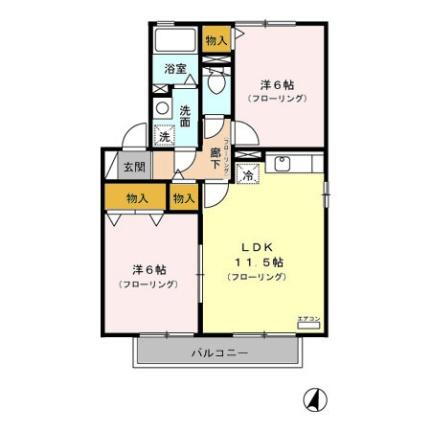 グランメール　Ｎ 2階 2LDK 賃貸物件詳細