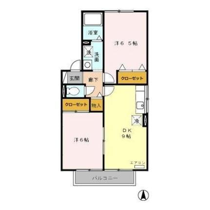 パストラル　Ａ 2階 2LDK 賃貸物件詳細