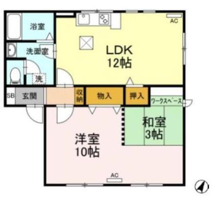 エクセレンス 1階 2LDK 賃貸物件詳細