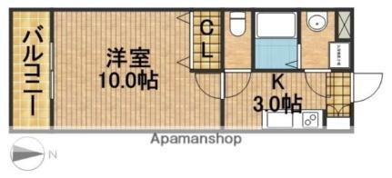 マンションきんかんＩＩ 2階 1K 賃貸物件詳細
