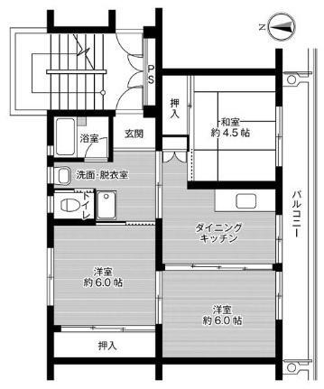ビレッジハウス菊川第二２号棟 2階 3K 賃貸物件詳細