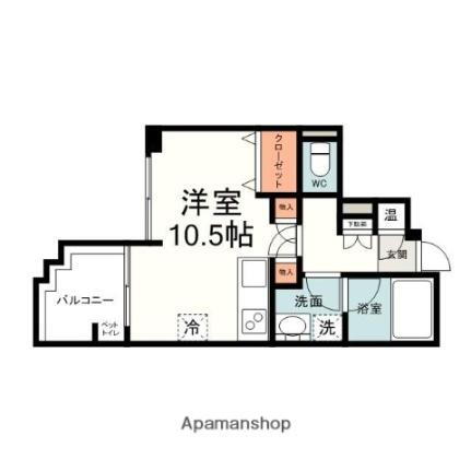 ラ・セーヌ壱番館 2階 ワンルーム 賃貸物件詳細