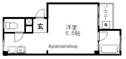 衣笠ハイツ 3階 1K 賃貸物件詳細