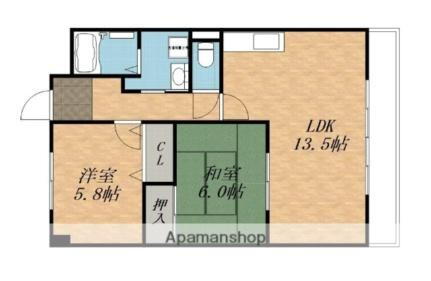 滋賀県近江八幡市鷹飼町北1丁目 近江八幡駅 2LDK マンション 賃貸物件詳細