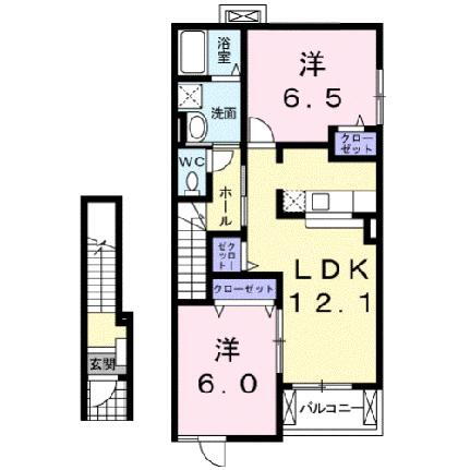 滋賀県近江八幡市北之庄町 近江八幡駅 2LDK アパート 賃貸物件詳細