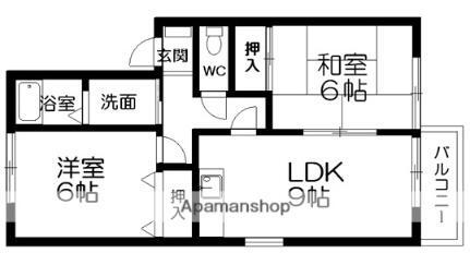 滋賀県野洲市小篠原 野洲駅 2DK アパート 賃貸物件詳細