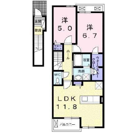 滋賀県近江八幡市千僧供町 近江八幡駅 2LDK アパート 賃貸物件詳細