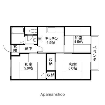 滋賀県大津市大萱3丁目 瀬田駅 3DK アパート 賃貸物件詳細