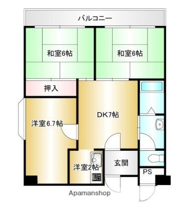 コンフォート北澤 2階 3DK 賃貸物件詳細