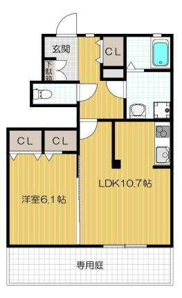 大阪府枚方市大峰元町1丁目 藤阪駅 1LDK アパート 賃貸物件詳細