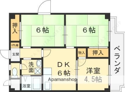 大阪府東大阪市長栄寺 河内永和駅 3DK マンション 賃貸物件詳細