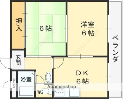 大阪府東大阪市御厨南2丁目 八戸ノ里駅 2DK マンション 賃貸物件詳細
