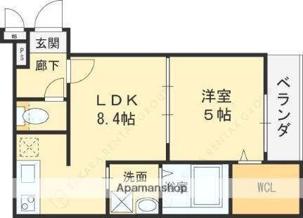 大阪府東大阪市瓜生堂1丁目 若江岩田駅 1LDK アパート 賃貸物件詳細