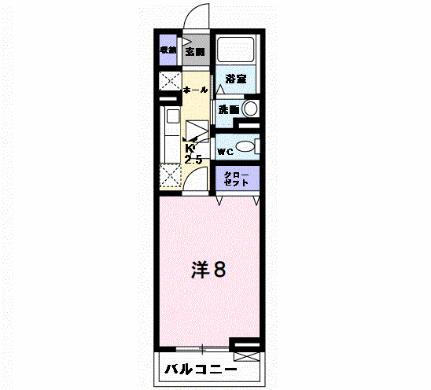 シエロ 1階 1K 賃貸物件詳細