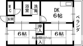 石津東マンション 2階 2DK 賃貸物件詳細
