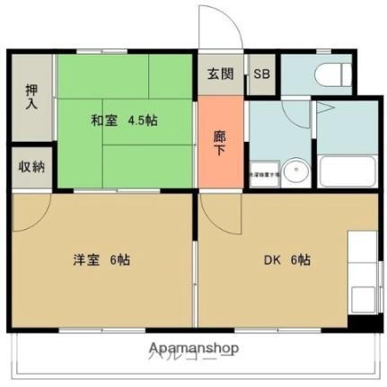 大阪府東大阪市若江北町2丁目 若江岩田駅 2DK マンション 賃貸物件詳細