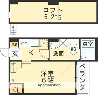 大阪府東大阪市大蓮北2丁目 弥刀駅 1K アパート 賃貸物件詳細