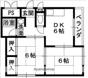大阪府八尾市長池町1丁目 近鉄八尾駅 2DK マンション 賃貸物件詳細