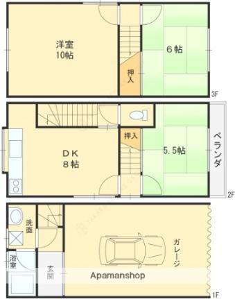 大阪府寝屋川市成美町 寝屋川市駅 3DK 一戸建て 賃貸物件詳細